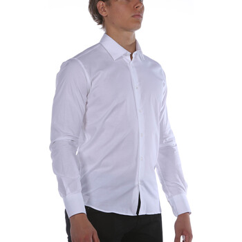 Sl56 Camicia  Colletto Cotone Blanco