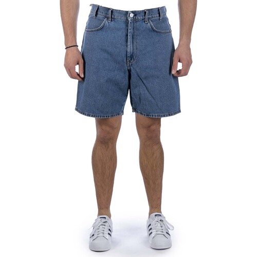 textil Hombre Shorts / Bermudas Amish Bermuda  Bernie 5 Pockets Loose Fit Blu Azul