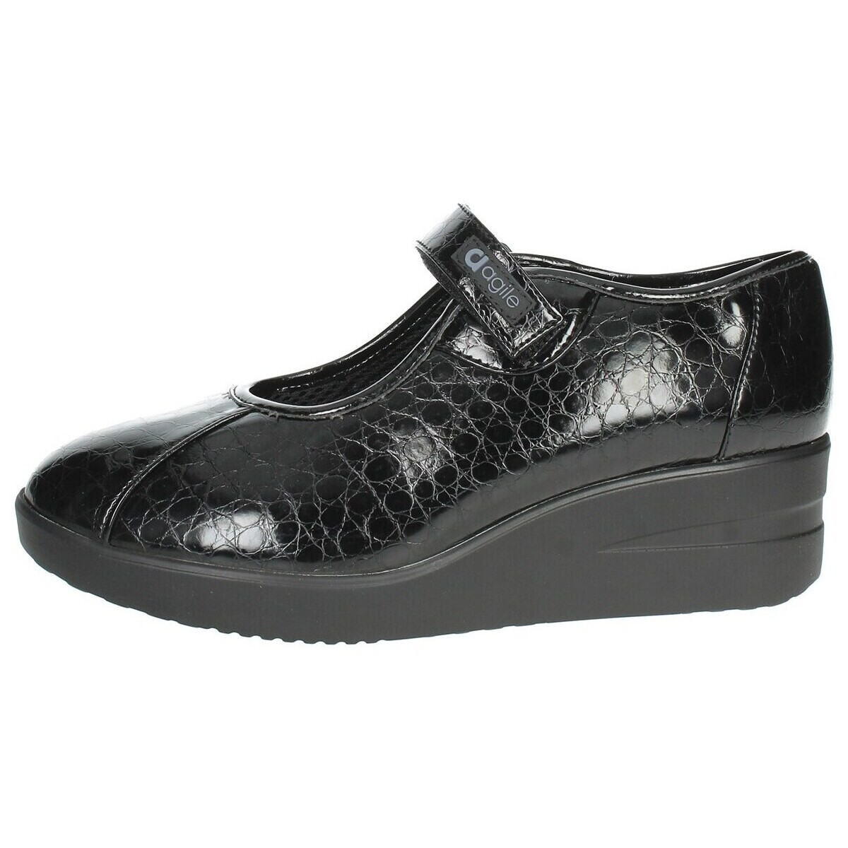 Zapatos Mujer Bailarinas-manoletinas Agile By Ruco Line JACKIE CROCO 233 Negro