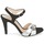 Zapatos Mujer Sandalias Unisa WARIAN Negro / Plateado