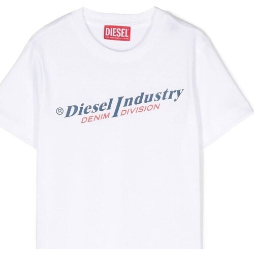 textil Niño Camisetas manga corta Diesel J01132-00YI9 Blanco