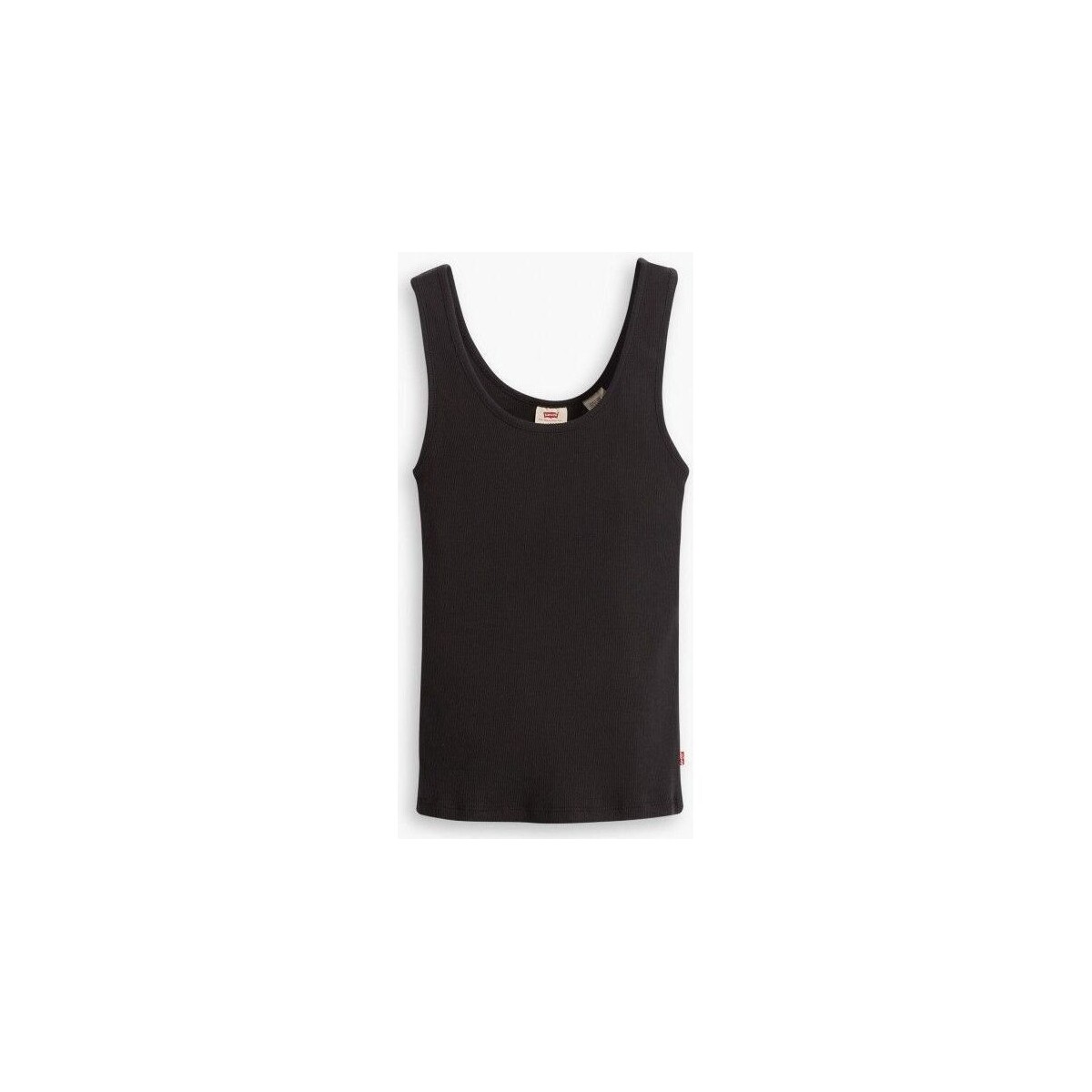 textil Mujer Camisetas sin mangas Levi's A05906 0000 - RIB TANK-CAVIAR Negro