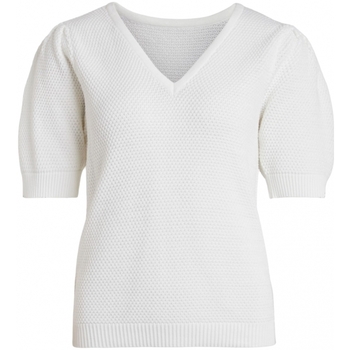textil Mujer Jerséis Vila Knit Chassa Puff - Pristine Blanco