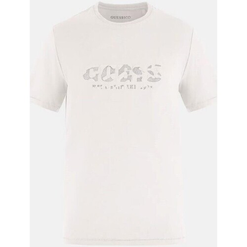 textil Hombre Camisetas manga corta Guess M3YI26 J1314 Blanco