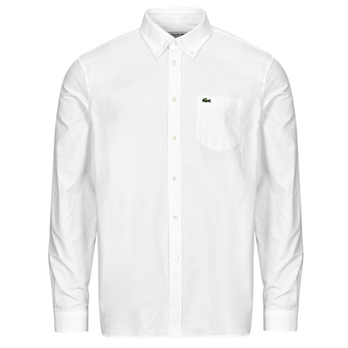textil Hombre Camisas manga larga Lacoste CH1911 Blanco