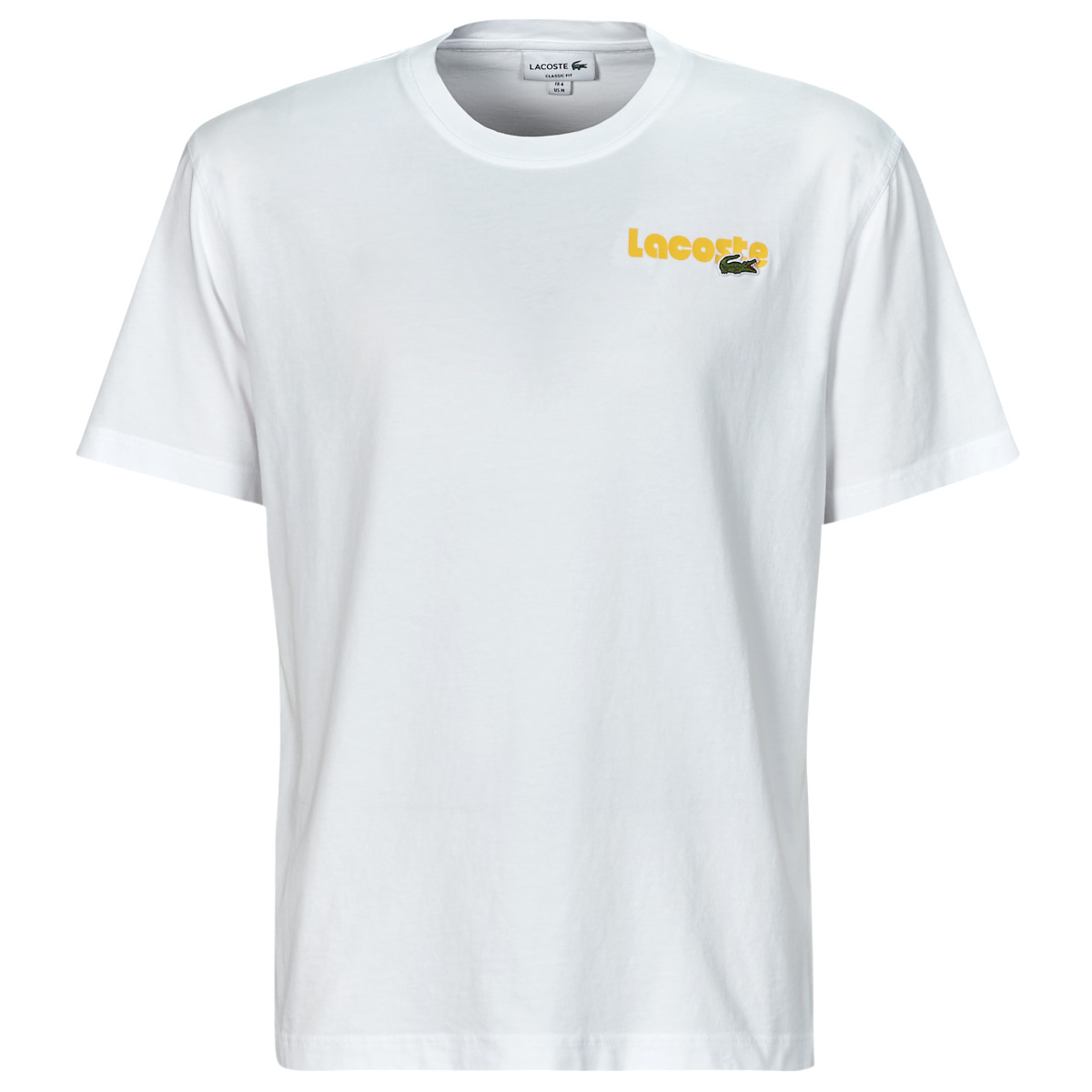 textil Hombre Camisetas manga corta Lacoste TH7544 Blanco