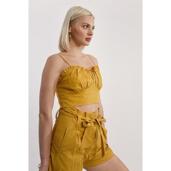 textil Tops y Camisetas Molly Bracken LA1034BBP - Mujer Amarillo