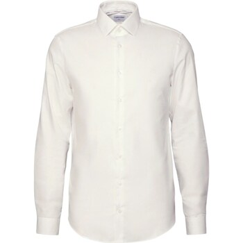 textil Hombre Camisas manga larga Calvin Klein Jeans K10K111627 Blanco