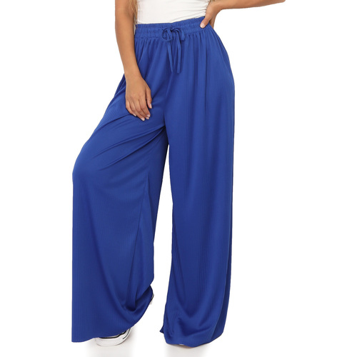 textil Mujer Pantalones fluidos La Modeuse 67268_P156260 Azul