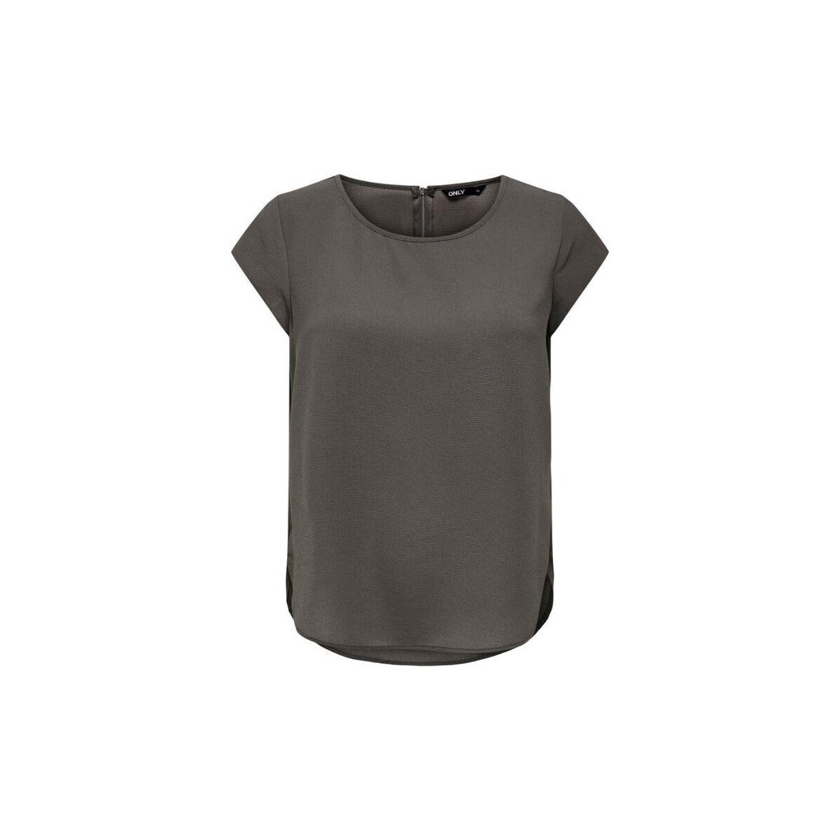 textil Mujer Tops y Camisetas Only 15142784 VIC SOLID Gris