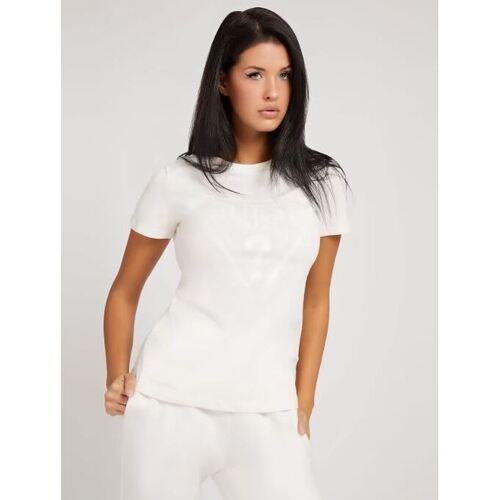 textil Mujer Camisetas manga corta Guess CAMISETA ADELE  MUJER Blanco