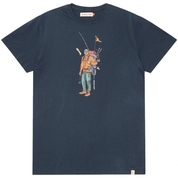 textil Hombre Tops y Camisetas Revolution Regular T-Shirt 1333 HIK - Navy Azul