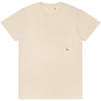 textil Hombre Tops y Camisetas Revolution Regular T-Shirt 1330 SWI - Off White Blanco