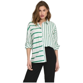textil Mujer Tops / Blusas Only Shirt Nina Lora L/S - Creme/Amazon Verde