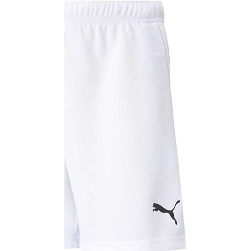 textil Niños Shorts / Bermudas Puma Teamrise Short Jr Blanco