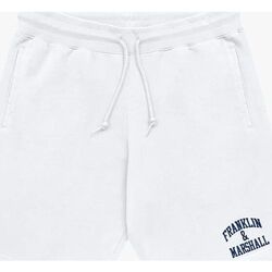 textil Hombre Shorts / Bermudas Franklin & Marshall JM4007-2000P01 ARCH LETTER-011 OFF WHITE Blanco