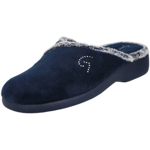 Zapatos Mujer Pantuflas Garzon MD3305-247 Azul