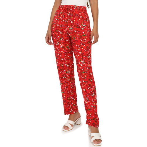 textil Mujer Pantalones La Modeuse 67280_P156282 Rojo