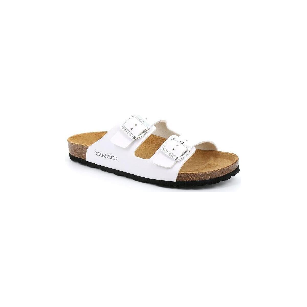 Zapatos Mujer Zuecos (Mules) Grunland DSG-CB4018 Blanco