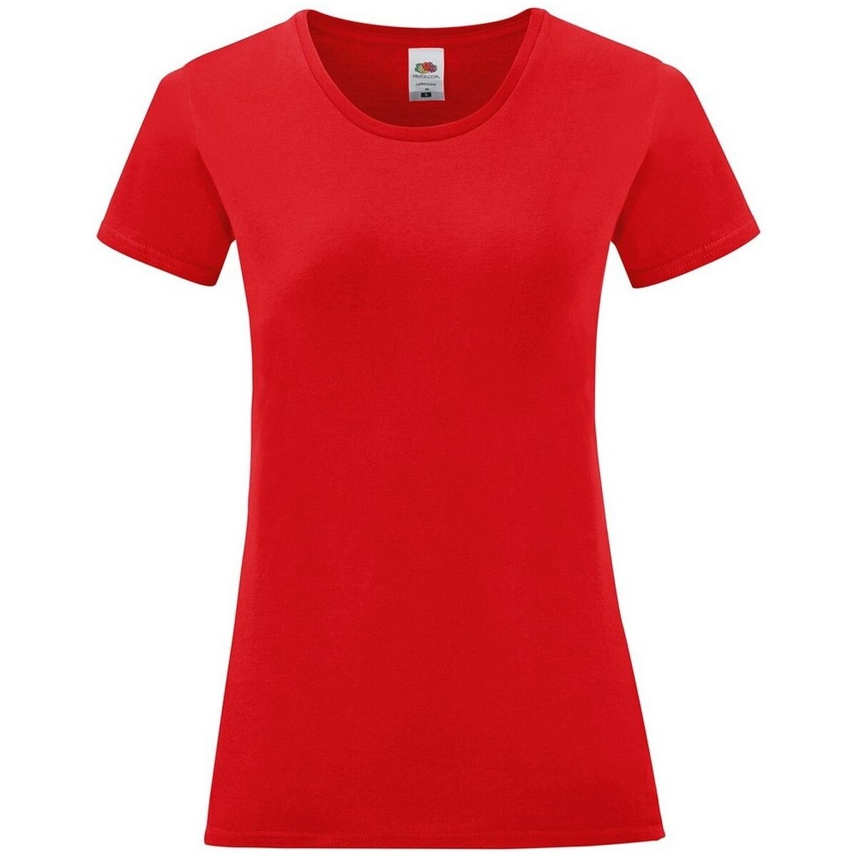 textil Mujer Camisetas manga larga Fruit Of The Loom Iconic Rojo