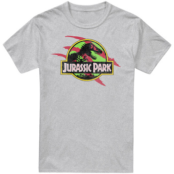 textil Hombre Camisetas manga larga Jurassic Park Truck Gris
