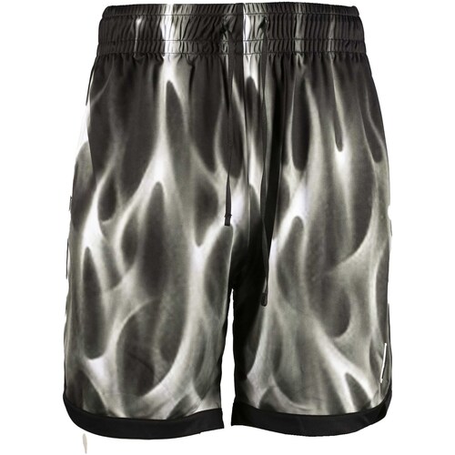 textil Hombre Shorts / Bermudas Nytrostar Shorts With Grey Fire Print Negro