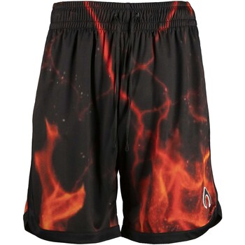 textil Hombre Shorts / Bermudas Nytrostar Shorts With Flames Red Print Negro