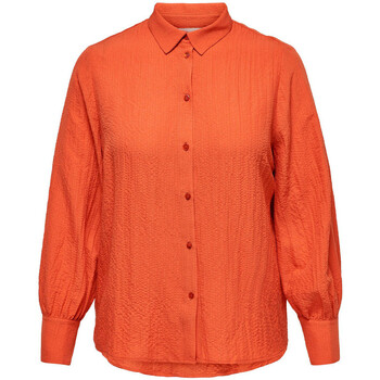 textil Mujer Camisas Only Carmakoma  Naranja