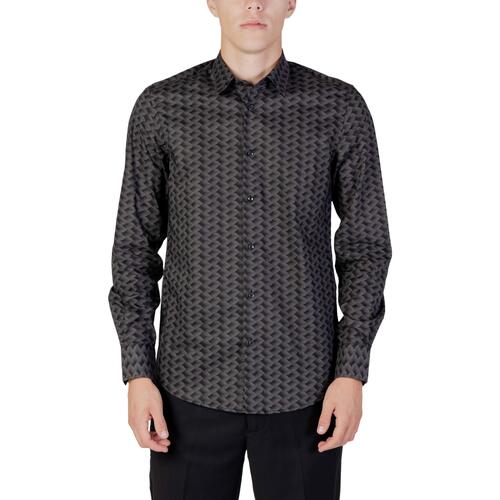 textil Hombre Camisas manga larga Antony Morato MMSL00628-FA430578 Gris