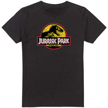 textil Hombre Camisetas manga larga Jurassic Park TV2152 Negro