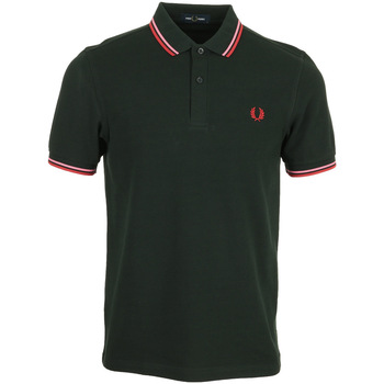 textil Hombre Tops y Camisetas Fred Perry Twin Tipped Verde