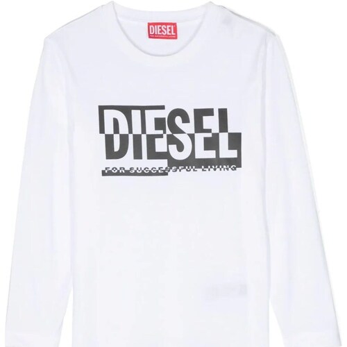 textil Niño Camisetas manga corta Diesel J01535-00YI9 Blanco