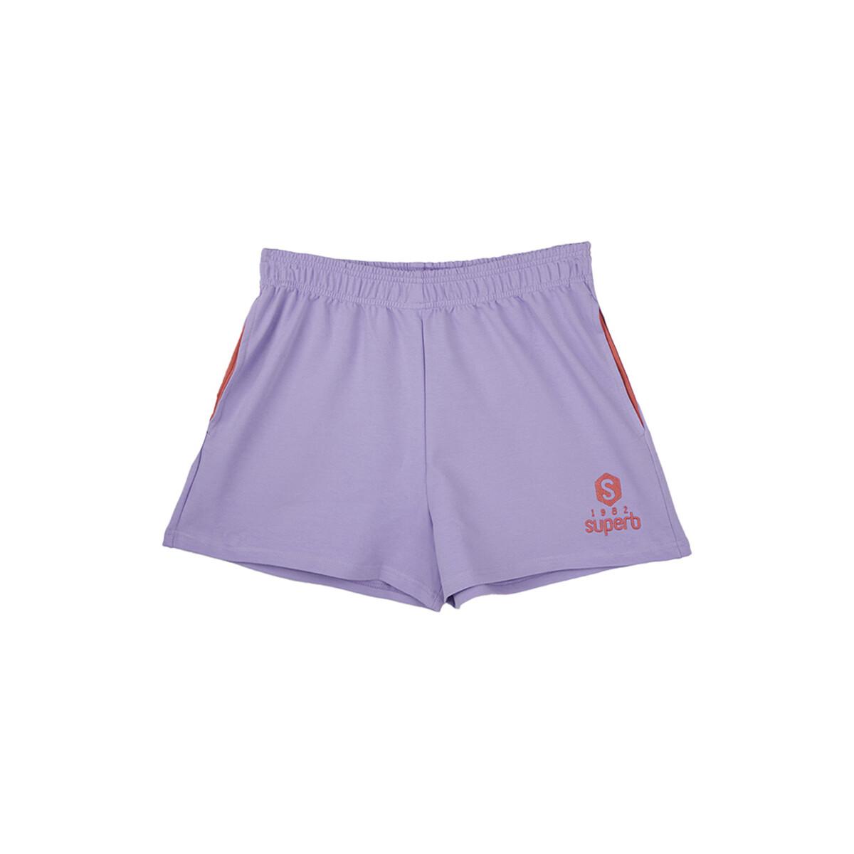 textil Mujer Pantalones cortos Superb 1982 SPRBSH-2201-LILAC-CREAM Violeta