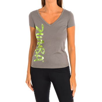 textil Mujer Tops y Camisetas Zumba Z1T00320-GRIS Gris
