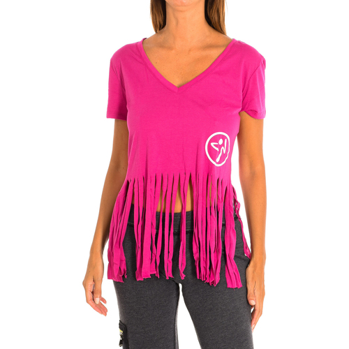 textil Mujer Tops y Camisetas Zumba Z1T00371-ROSA Violeta