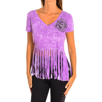 textil Mujer Tops y Camisetas Zumba Z1T00401-LILA Violeta
