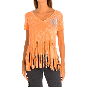 textil Mujer Tops y Camisetas Zumba Z1T00401-MANGO Naranja