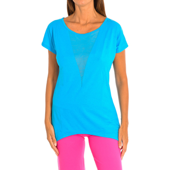 textil Mujer Tops y Camisetas Zumba Z1T00683-AZUL Azul