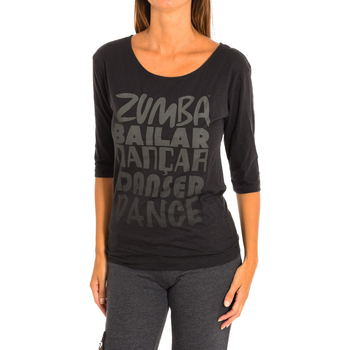 textil Mujer Tops y Camisetas Zumba Z1T00684-NEGRO Gris