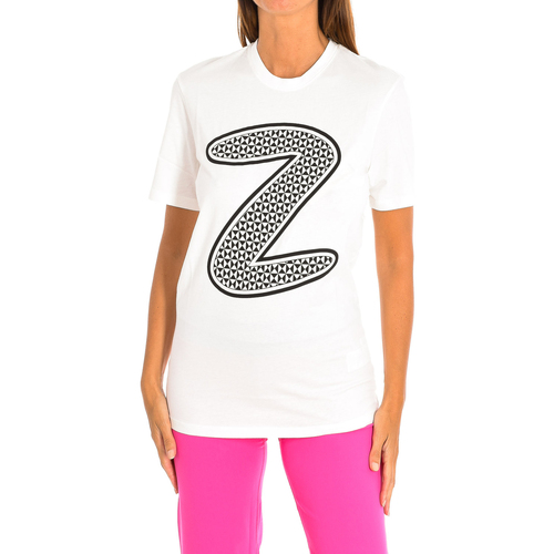 textil Mujer Camisetas manga corta Zumba Z2T00164-BLANCO Multicolor