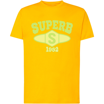 textil Hombre Camisetas manga corta Superb 1982 SPRBCA-2201-YELLOW Amarillo
