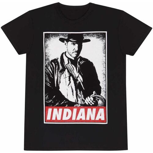 textil Camisetas manga larga Indiana Jones Indy Negro