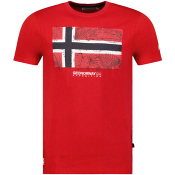 textil Hombre Camisetas manga corta Geo Norway SW1239HGNO-CORAL Rojo
