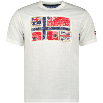 textil Hombre Camisetas manga corta Geographical Norway SW1245HGN-WHITE Blanco