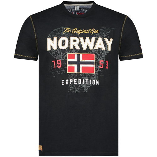 textil Hombre Camisetas manga corta Geographical Norway SW1304HGNO-BLACK Negro