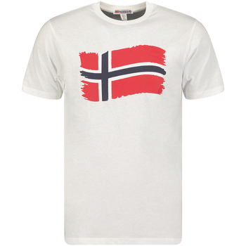 textil Hombre Camisetas manga corta Geographical Norway SX1078HGN-WHITE Blanco