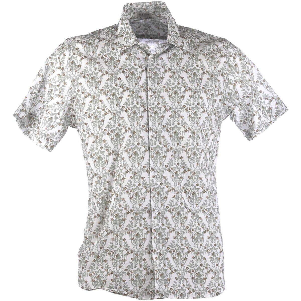textil Hombre Camisas manga larga Sl56 Camicia Colletto Uomo Gera Blanco