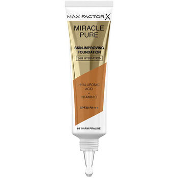 Belleza Base de maquillaje Max Factor Miracle Pure Skin-improving Foundation 24h Hydration Spf30 89- 