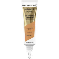 Belleza Base de maquillaje Max Factor Miracle Pure Skin-improving Foundation 24h Hydration Spf30 76- 
