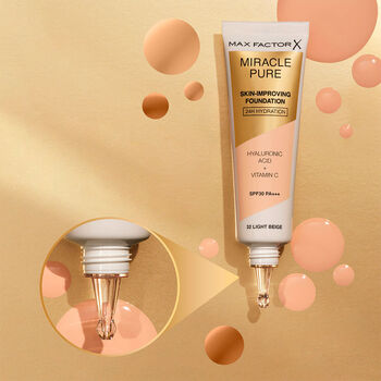 Max Factor Miracle Pure Skin-improving Foundation 24h Hydration Spf30 76- 